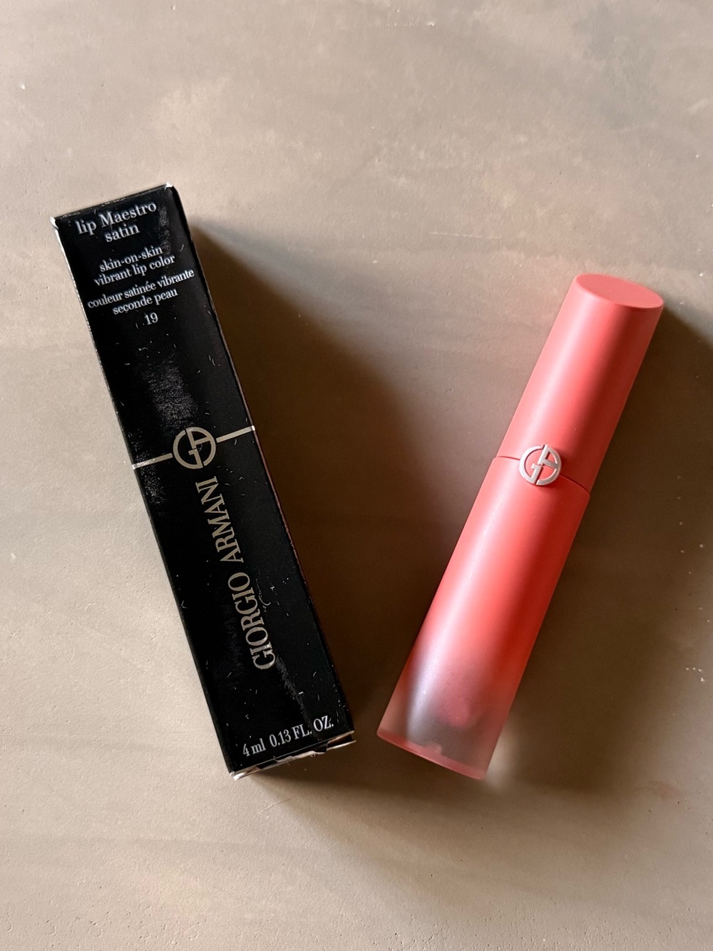 Giorgio Armani Lip Maestro Satin Liquid Lipstick - 19 Nude Rosewood